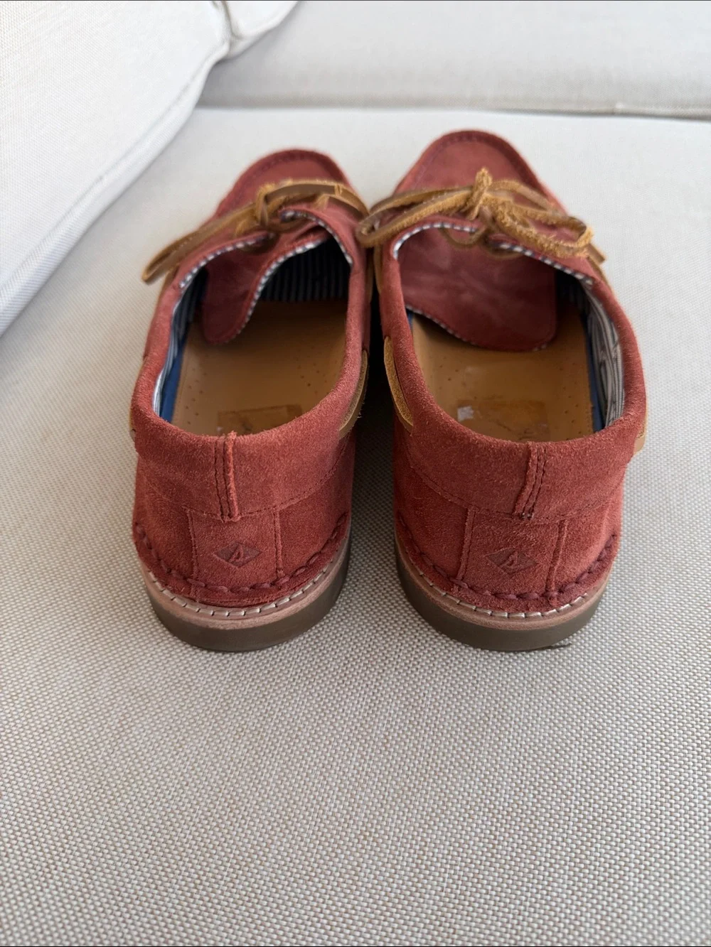Sperry suede upper